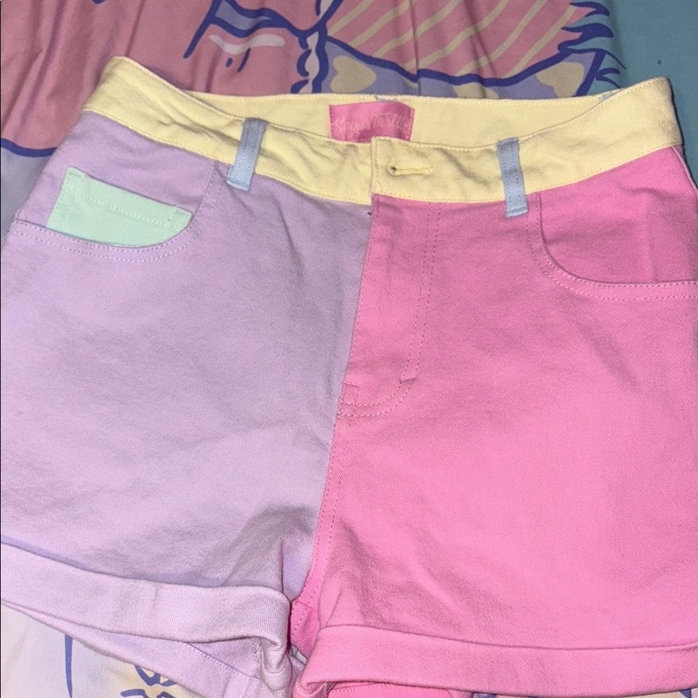 Sugar Thrillz Pastel Colorful Shorts
